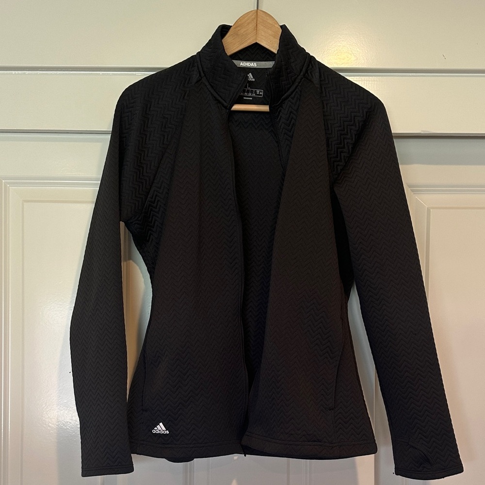 Adidas Black Zigzag Pattern Jacket